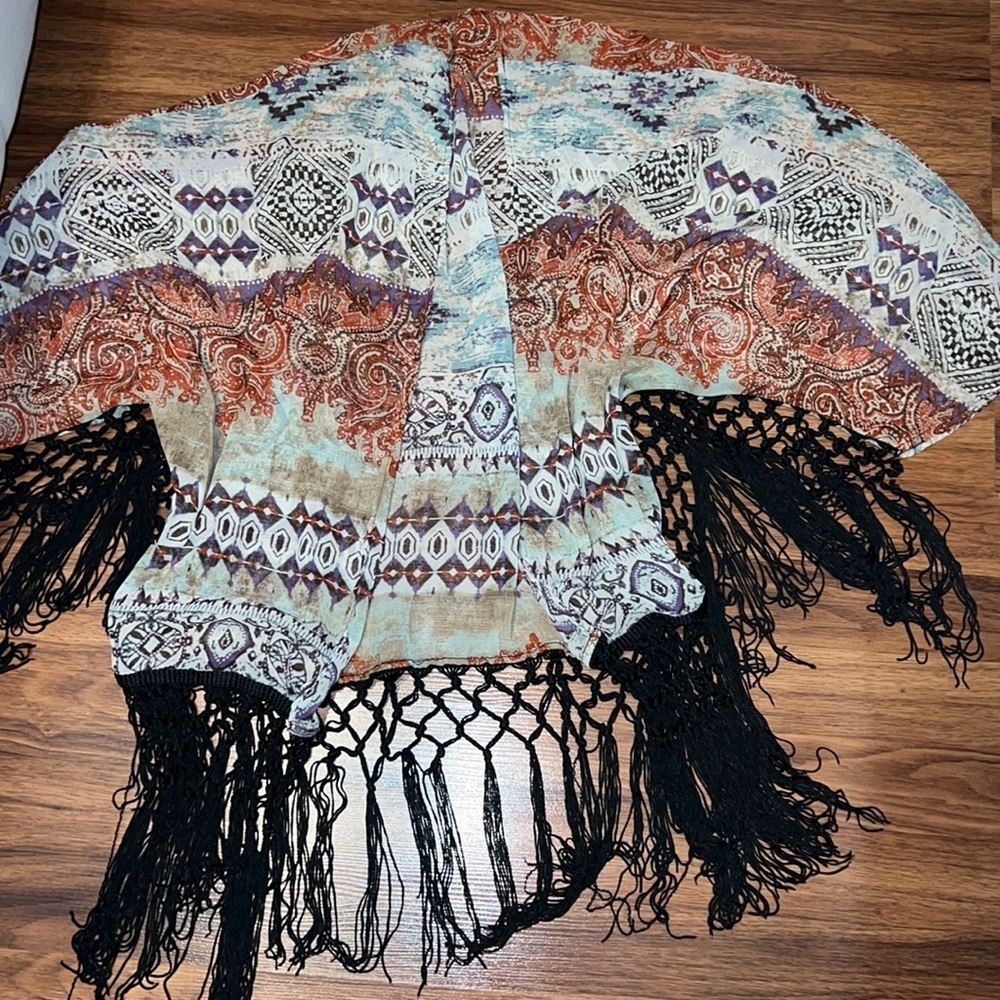 PRINTED kimono